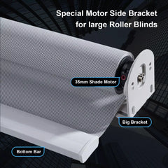 Sortfle 50mm Outdoor Roller Shade Bracket, Heavy-duty Bracket, Window Blind Accessories