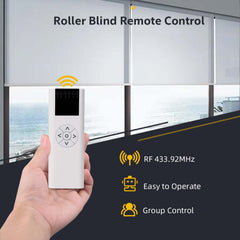 Sortfle AC114-06 Remote Control (RF 433.92MHz) 6 Channel Wireless Blinds Controller for Motorized Roller Shades and Blinds