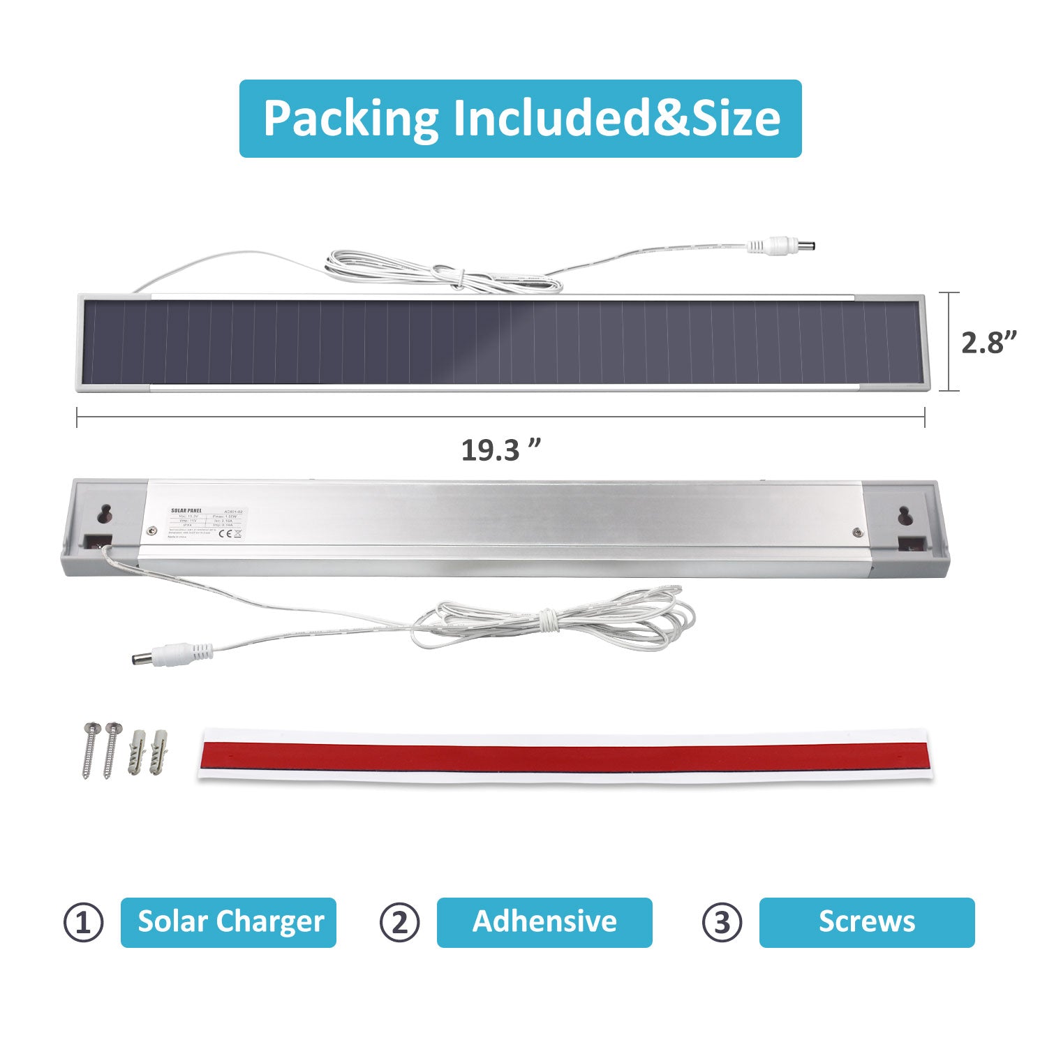 Solar panels 19.3-2.8