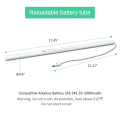 Tube de batterie rechargeable Sortfle 12 V CC fonctionnant avec un moteur de stores automatiques