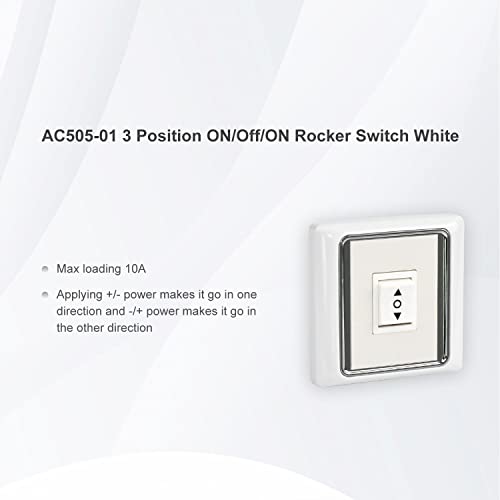 Sortfle AC505-01 Interruptor basculante de 3 posiciones, interruptor de palanca de tres vías