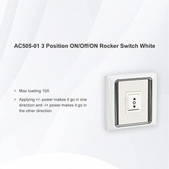 Sortfle AC505-01 Interruptor basculante de 3 posiciones, interruptor de palanca de tres vías