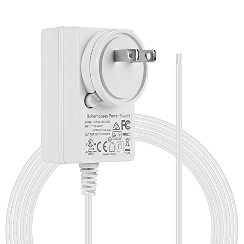 Adaptador enchufable Sortfle DC 12V/24V, transformador, adaptador de pared DC, adaptador blanco