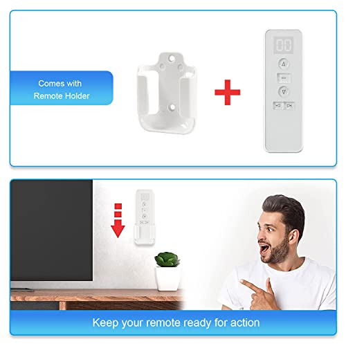 Sortfle AC123-01 RF 433.92 Wireless Remote Control, Single Channel Blinds Controller for Roller Shades/Blinds