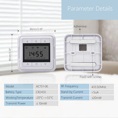 Sortfle AC151-06-Channel Timer-Controlled Roller Shade Remote For Motorized Blinds/Shade/Shutter - AC151-06