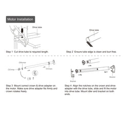 A-OK Motor AM25 Automatic Blinds Motor: Rechargeable Battery Motor kit