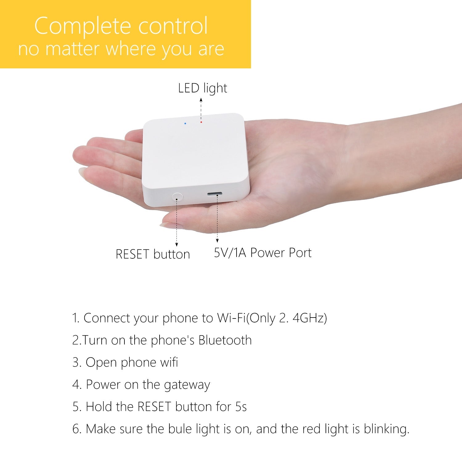 Sortfle Smart Gateway,Work with Tuya ZigBee and Bluetooth Smart Products